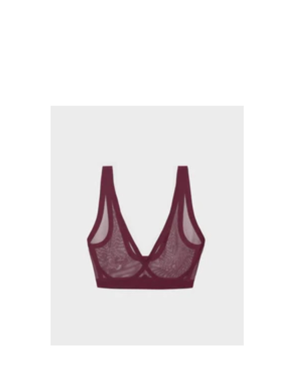 EBY Grape Wine Mesh Bralette
Size: LDD